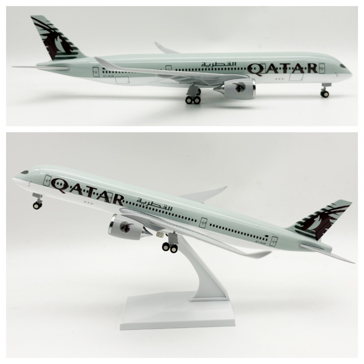 Model Airplane Plastic - 30CM Diecast Resin Aircraft Model qa-tar