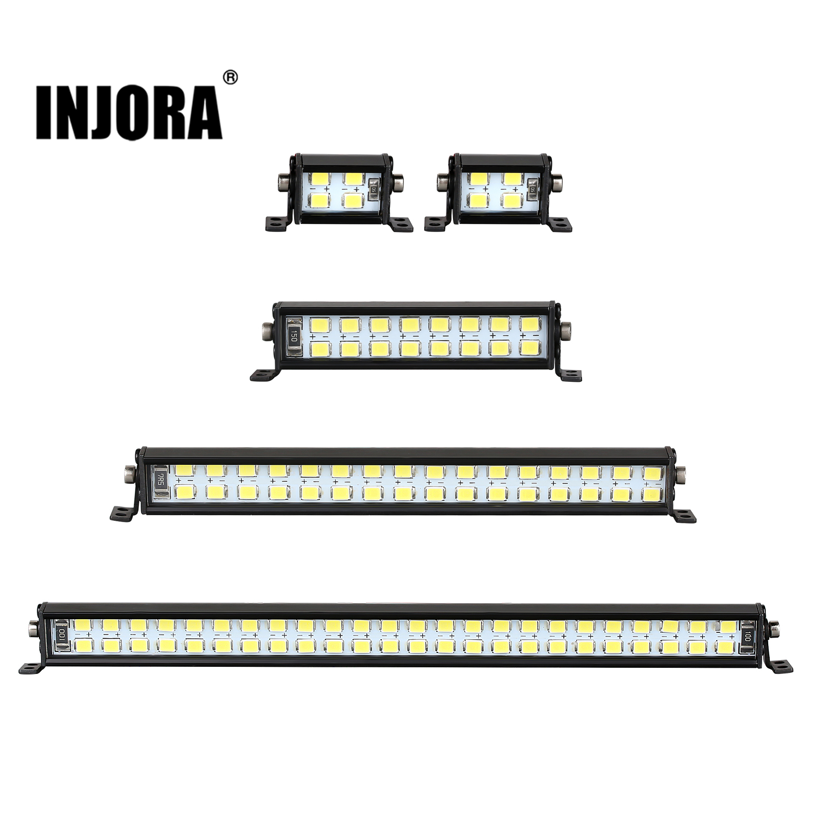 Tamiya Model Rc Car - INJORA Bright Light Bar 17/52/102/147mm for