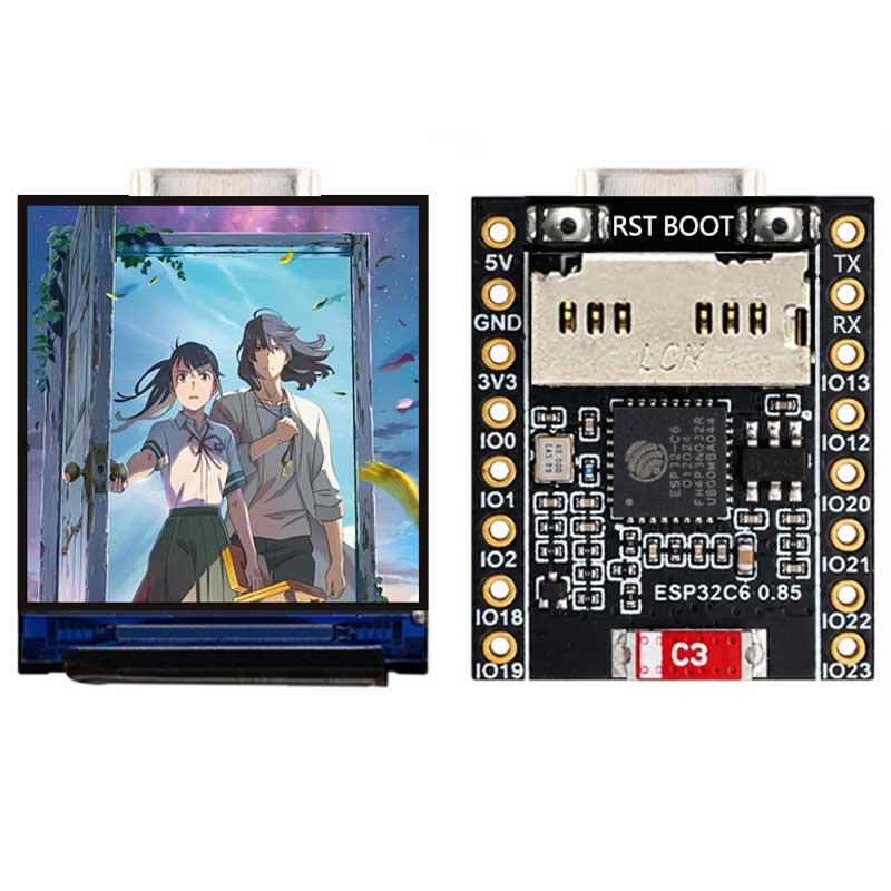 ESP32 C6 0.85 Inch 128X128 IPS - Graded Card Display 评论和价格