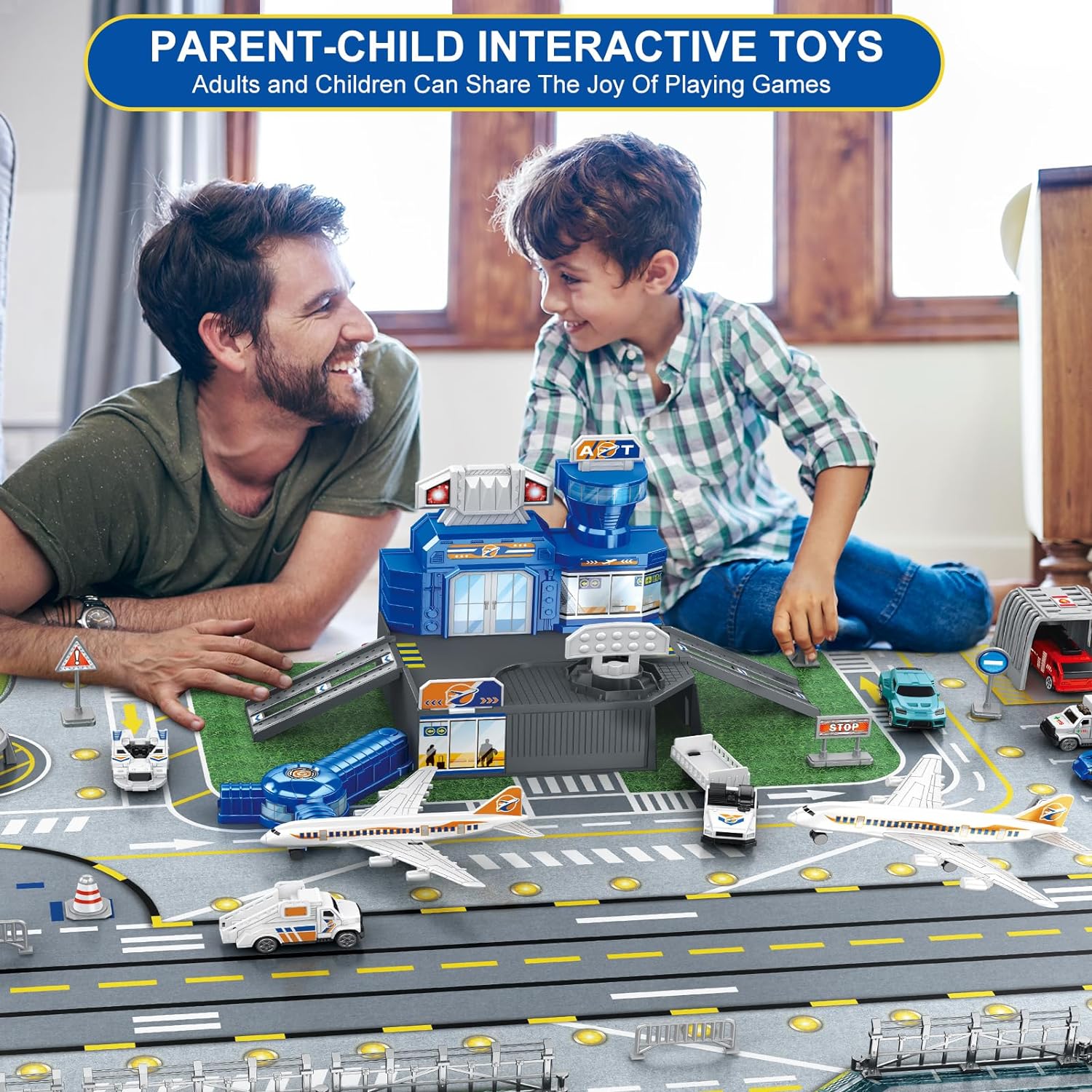 Children's Airport Scene Toy S - Model Airplane Plastic 评论和价格