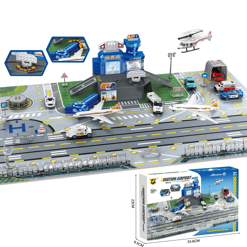 Children's Airport Scene Toy S - Model Airplane Plastic 评论和价格