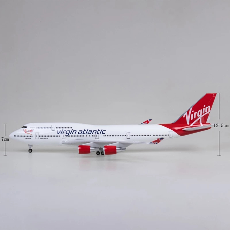 47cm Virgin Atlantic B747 Airp - Model Airplane Plastic 评论和价格