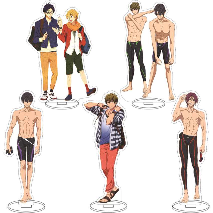 16CM Anime Acrylic Figure Free - Figma Stand Set 评论和价格