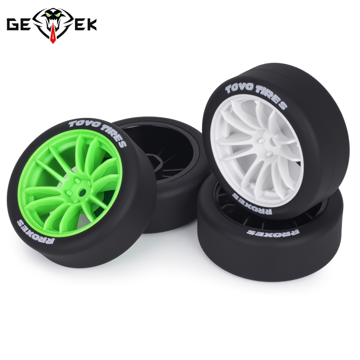 4Pcs Hard Drift Tires Wheel Ty - Tamiya Model Rc Car 评论和价格