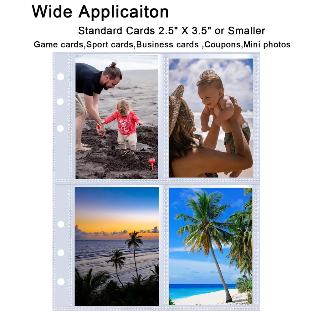 4 Pockets Photo Card Sleeves B - Pokemon Binder Card 评论和价格