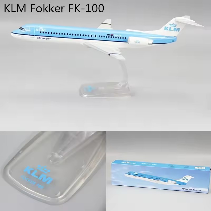 1/100 Scale Air /KLM FK-100/SM - Model Airplane Plastic 评论和价格