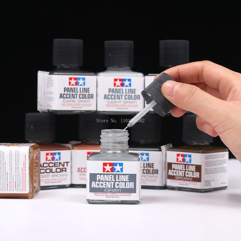 40ml Panel Line Accent Color E - Tamiya Model Paint Set 评论和价格