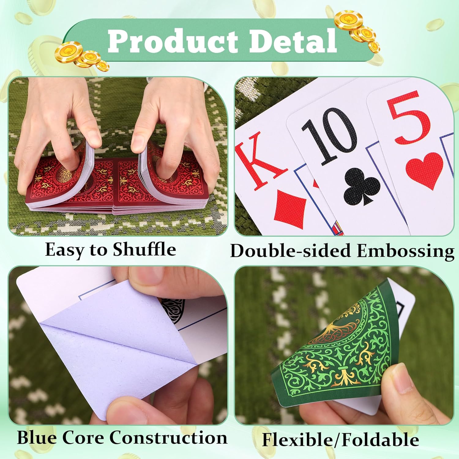 2 Pack Playing Cards | Large P - Graded Card Display 评论和价格