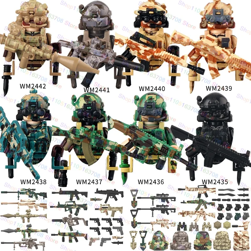MOC Military Soldiers Action F - Lego Minifigure Holder 评论和价格