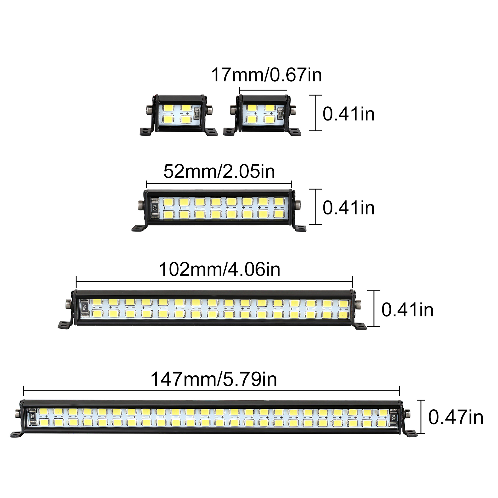 INJORA Bright Light Bar 17/52/ - Tamiya Model Rc Car 评论和价格