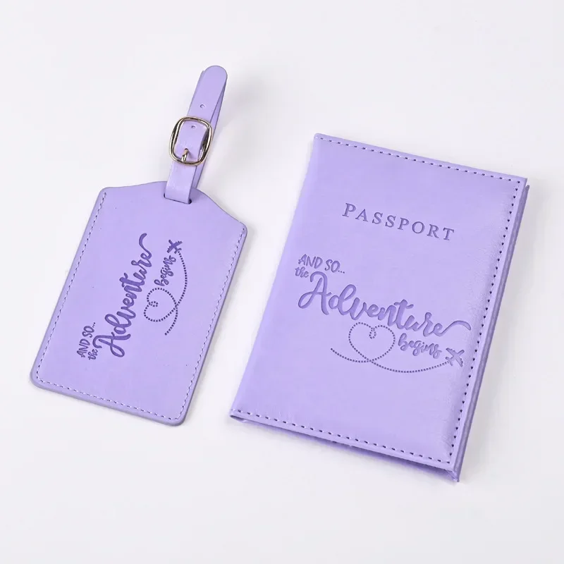 New Purple PU Leather Passport - Card Top Loader 评论和价格
