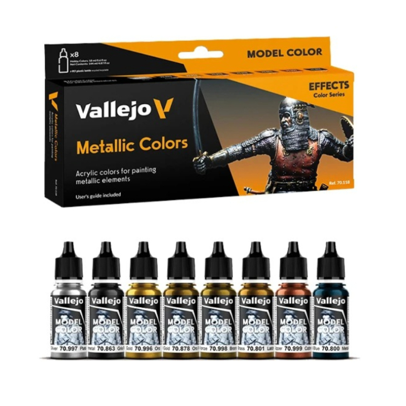 Vallejo 70118 Metallic Color E - Tamiya Model Paint Set 评论和价格