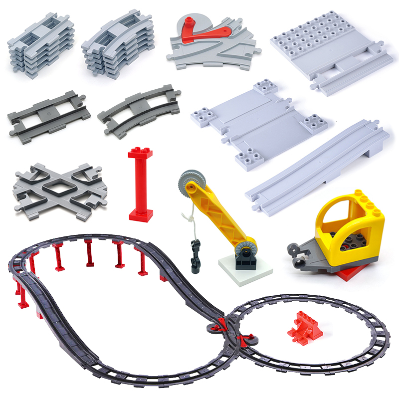 Train Track Set Big Building B - Lego Set City 评论和价格