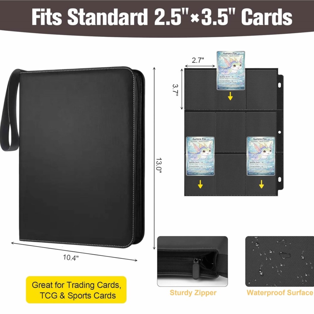 900 Pockets Card Binder Album  - Pokemon Binder Card 评论和价格