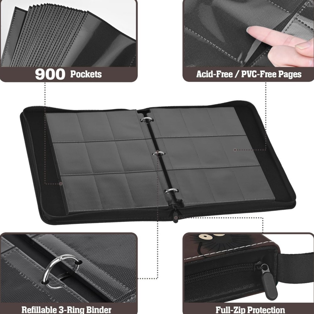 900 Pockets Card Binder Album  - Pokemon Binder Card 评论和价格