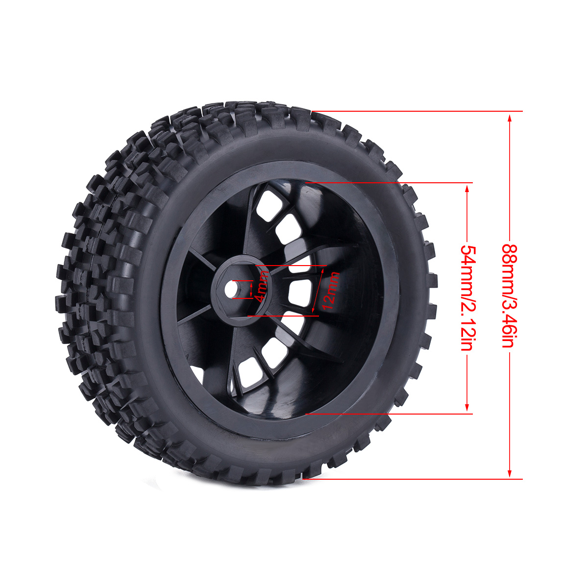 Rc Rally Tires for 1/10 Wltoys - Tamiya Model Rc Car 评论和价格